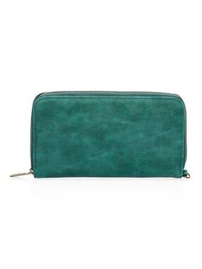 Thirty-One All About the Benjamins Wallet - Jade Distressed Pebble